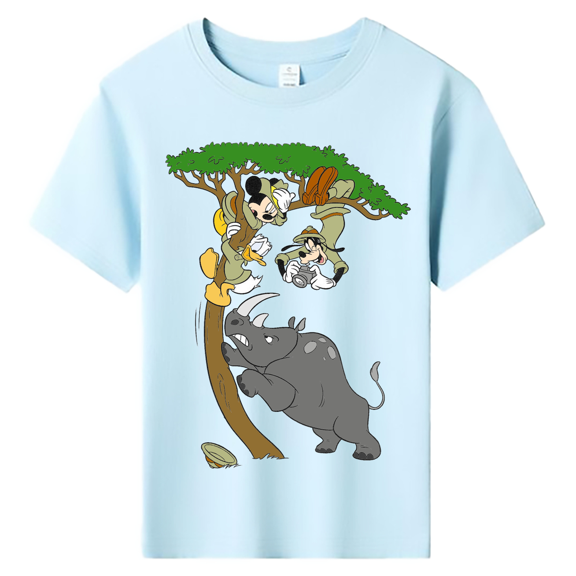 ミッキーマウス Mickey Mouse 綿100％キッズTシャツ（フロントプリント）